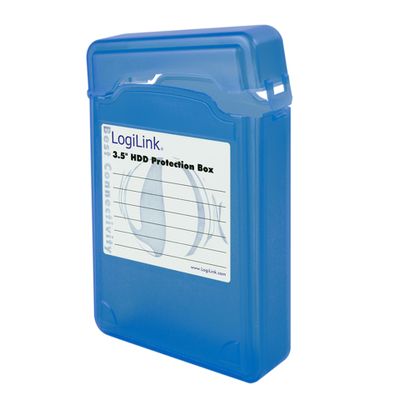 LogiLink Festplattenlaufwerk-Schutzgehäuse UA0133 für 3.5" HDD - Blau_thumb