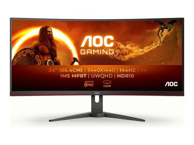 AOC Gaming CU34G2XE/BK - LED monitor - curved - 34" - HDR_thumb