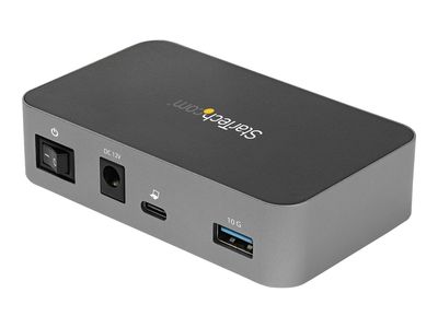 StarTech.com 4 Port USB C Hub with Power Adapter, USB 3.1/3.2 Gen 2 (10Gbps), USB Type C to 4x USB-A, Self Powered Desktop USB Hub with Fast Charging Port (BC 1.2) DCP, Desk Mountable - Windows/macOS/Linux (HB31C4AS) - hub - 4 ports_4