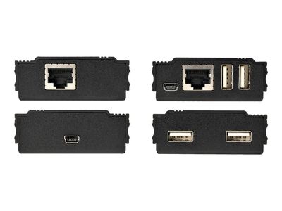 StarTech.com 4 Port USB 2.0 Extender Hub over Single CAT5e/CAT6 Ethernet Cable (RJ45), 330ft (100m), USB Extender Adapter, Externally Powered, 480 Mbps, Metal USB Extender Kit - Power/Link LEDs (USB2004EXT100) - USB extender - USB 2.0_5