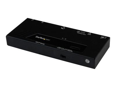 StarTech.com 2 Port HDMI Switch w/ Automatic and Priority Switching - 2 In 1 Out HDMI Selector with Automatic Priority Switching - 1080p (VS221HDQ) - video/audio switch - 2 ports_1