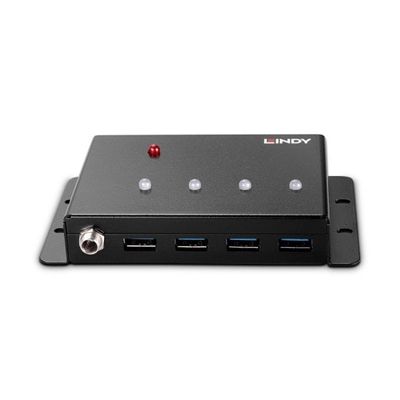 Lindy 43374 Schnittstellen-Hub USB 3.2 Gen 1 (3.1 Gen 1) Type-B 5000 Mbit/s Schwarz_3
