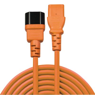 Lindy 30475 Stromkabel Orange 2 m C13-Koppler C14-Koppler_2