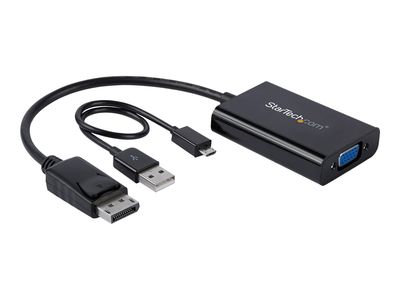 StarTech.com DisplayPort to VGA Adapter with Audio - 1920x1200 - DP to VGA Converter for Your VGA Monitor or Display (DP2VGAA) - DisplayPort / VGA adapter - 18.4 m_1