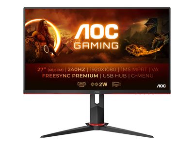 AOC Gaming C27G2ZU/BK - LED monitor - curved - Full HD (1080p) - 27"_thumb