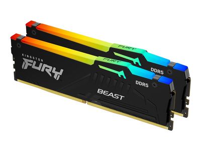 Kingston RAM FURY Beast RGB - 32 GB (2 x 16 GB Kit) - DDR5 5200 DIMM CL40_2