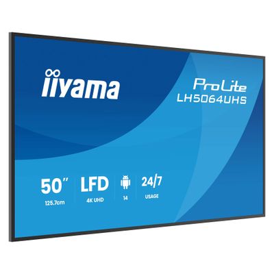iiyama ProLite LH5064UHS-B1AG 50" Class (49.5" viewable) LED-backlit LCD display - 4K - for digital signage_3