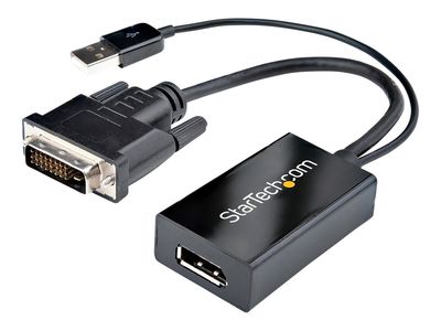 StarTech.com DVI to DisplayPort Adapter - USB Power - 1920 x 1200 - DVI to DisplayPort Converter - Video Adapter - DVI-D to DP (DVI2DP2) - display adapter_2