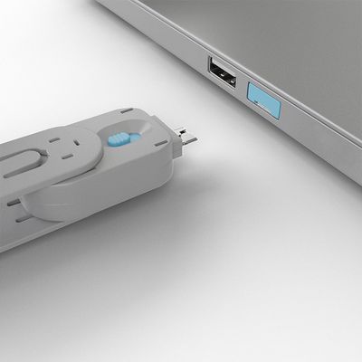 Lindy 40622 Schnittstellenblockierung Türblockierschlüssel USB Typ-A Blau Acrylnitril-Butadien-Styrol (ABS) 1 Stück(e)_4
