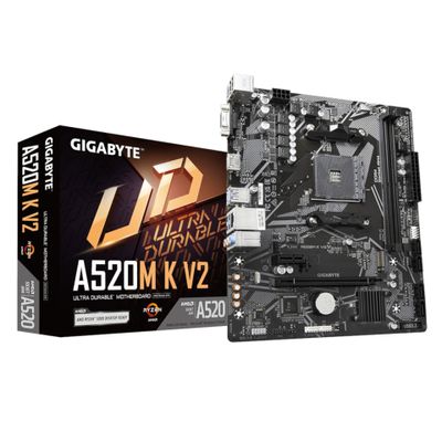 GIGABYTE Motherboard A520M K V2 - Socket AMD AM4 - AMD A520_1