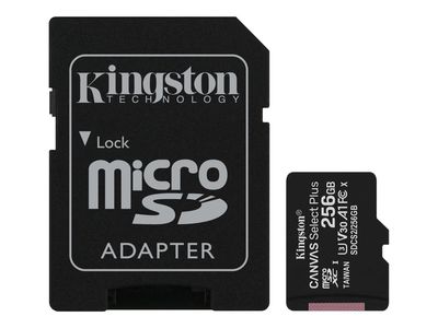 Kingston Flash-Speicherkarte mit Adapter Canvas Select Plus - microSDXC UHS-I - 256 GB_thumb