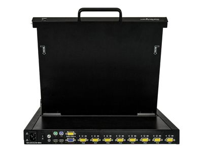 StarTech.com 8 Port Rackmount KVM Console with 6ft Cables, Integrated KVM Switch with 17" LCD Monitor, Fully Featured 1U LCD KVM Drawer- OSD KVM, Durable 50,000 MTBF, USB + VGA Support - 17in. LCD KVM Drawer (RKCONS1708K) - KVM console - 17"_4