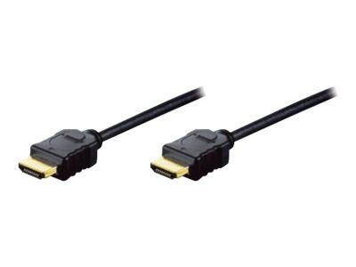 DIGITUS HDMI High Speed mit Ethernet Anschlusskabel - HDMI Typ-A Stecker/HDMI Typ-A Stecker - 2 m_1