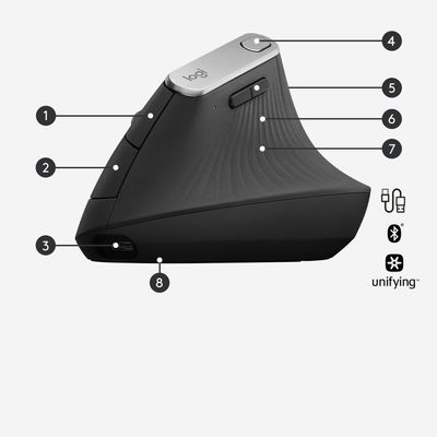 Logitech Maus MX Vertical - Schwarz_6