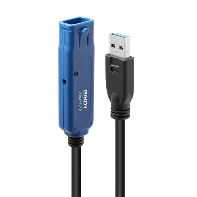 Lindy 43361 USB Kabel USB 3.2 Gen 1 (3.1 Gen 1) 20 m USB A 5 Gbit/s Schwarz_thumb