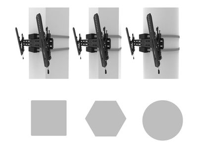 Neomounts WL35S-910BL16 mounting kit - for flat panel - black_8