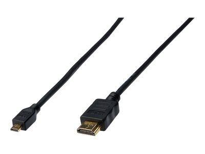 DIGITUS HDMI High Speed mit Ethernet Anschlusskabel - Micro HDMI Typ-D Stecker/HDMI Typ-A Stecker - 1 m_thumb