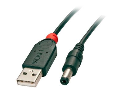 Cable Lindy USB 2.0 Typ A to DC 5.5mm 1,5m Black_2