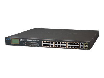 PLANET FGSW-2622VHP - Switch - 24 Anschlüsse - unmanaged - an Rack montierbar_thumb