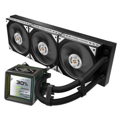 CPC ASRock Steel Legend Dark 360 LCD Black_thumb