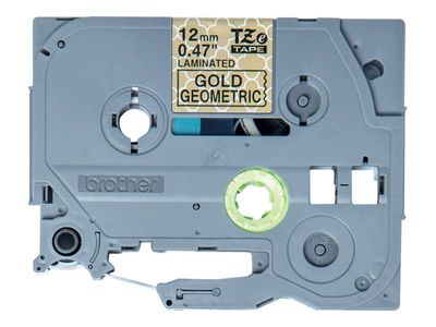 Brother laminiertes Schriftband P-Touch TZe-MPGG31 - 12 mm x 4 m - Schwarz auf Gold_thumb