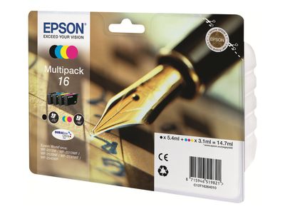 Epson 16 Multipack - 4er-Pack - Schwarz, Gelb, Cyan, Magenta - Original - Tintenpatrone_thumb