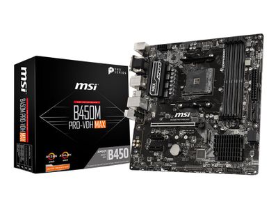 MSI Mainboard B450M PRO-VDH MAX - micro ATX - Socket AM4 - AMD B450_4