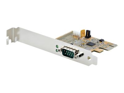StarTech.com PCI Express Serial Card, PCIe to RS232 (DB9) Serial Interface Card, PC Serial Card with 16C1050 UART, Standard or Low Profile Brackets, COM Retention, For Windows & Linux - PCIe to DB9 Card (11050-PC-SERIAL-CARD) - Serieller Adapter - PCIe 2._2
