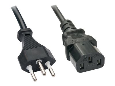 Lindy - power cable - Swiss 3 pin to power IEC 60320 C13 - 3 m_2