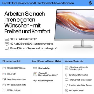 HP LED-Display 5 Series 524sh - 61 cm (24") - 1920 x 1080 Full HD_11