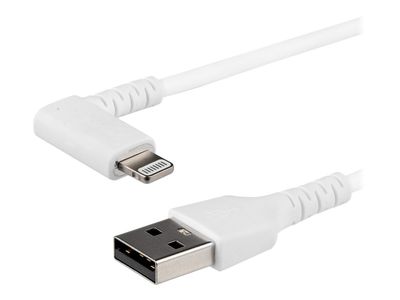 StarTech.com RUSBLTMM1MWR 1m abgewinkeltes Lightning- auf USB-Kabel - Robustes Apple MFi-zertifiziertes Kabel - Weiß - Lightning-Kabel - Lightning / USB - 1 m_thumb