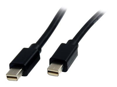 StarTech.com 2 m Mini DisplayPort Kabel - 4K x 2K Ultra HD Video - Mini DP 1.2(Stecker) auf Mini DP(Stecker) Monitor Kabel - mDP Kabel kann mit Thunderbolt 2 Ports arbeiten - M/M (MDISP2M) - DisplayPort-Kabel - 2 m_1