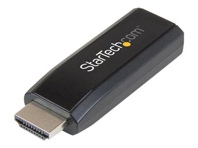 StarTech.com HDMI to VGA Adapter - Aux Audio Output - Compact - 1920x1200 - HDMI to VGA (HD2VGAMICRA) - video converter - black_1