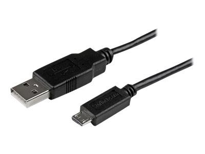 StarTech.com 2m Mobile Charge Sync USB to Slim Micro USB Cable M/M - USB cable - 2 m_1