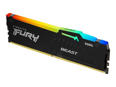 Kingston FURY Beast RGB - DDR5 - Modul - 8 GB - DIMM 288-PIN - 4800 MHz / PC5-38400 - ungepuffert_1