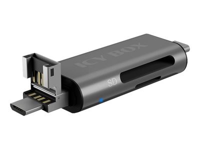 ICY BOX IB-CR201-C3 - Kartenleser - micro USB / USB / USB-C 3.2 Gen 1_thumb
