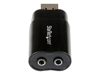 StarTech.com USB Sound Card - 3.5mm Audio Adapter - External Sound Card - Black - External Sound Card (ICUSBAUDIOB) - sound card_4