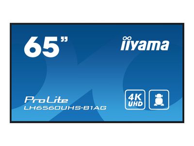 iiyama ProLite LH6560UHS-B1AG 165 cm (65") Klasse (164 cm (64.5") sichtbar) LCD-Display mit LED-Hintergrundbeleuchtung - 4K - für Digital Signage_thumb