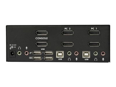 StarTech.com 2-Port DisplayPort KVM Switch - Dual-Monitor - 4K 60 - with Audio & USB Peripheral Support - DP 1.2 - USB Hub (SV231DPDDUA2) - KVM / audio / USB switch - 2 ports_4