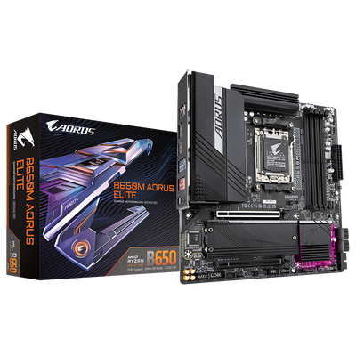 AORUS B650M ELITE - 1.0 - motherboard - micro ATX - Socket AM5 - AMD B650_thumb