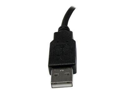 StarTech.com 6in USB 2.0 Extension Adapter Cable A to A - M/F - USB extension cable - USB (M) to USB (F) - USB 2.0 - 5.9 in - black - USBEXTAA6IN - USB extension cable - USB to USB - 15 cm_1