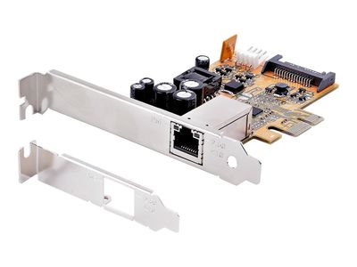StarTech.com 1 Port 2.5Gbps PoE Network Card, PCIe Ethernet Card w/RJ45 Port, 30W 802.3at PoE NIC for Desktops/Servers, Network PoE LAN Adapter w/Low-Profile Bracket Included - NBASE-T, Windows/Linux Support (ST1000PEXPSE) - network adapter - PCIe 2.1 - 2_6