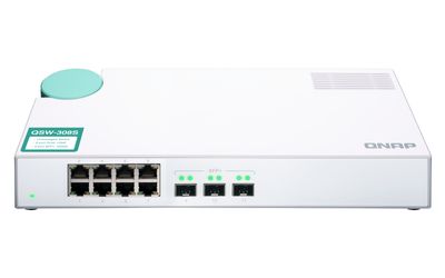 QNAP QSW-308S network switch Unmanaged Gigabit Ethernet (10/100/1000) White_8