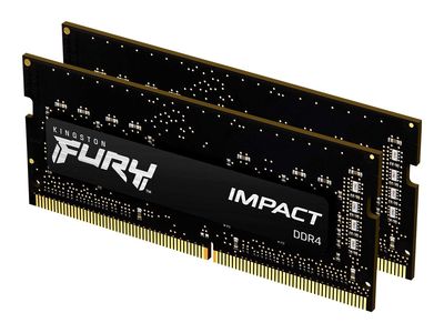 Kingston RAM FURY Impact - 16 GB (2 x 8 GB Kit) - DDR4 2666 SO-DIMM CL15_thumb