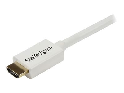 StarTech.com 5m High-Speed-HDMI-Kabel - Ultra HD 4k x 2k HDMI CL3 Kabel zur Installation in Wänden mit vergoldeten Kontakten - Weiß - HDMI-Kabel - 5 m_3