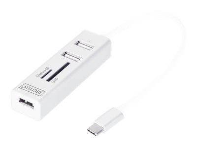 DIGITUS USB 2.0 Hub DA-70243 - 3 ports + card reader_thumb