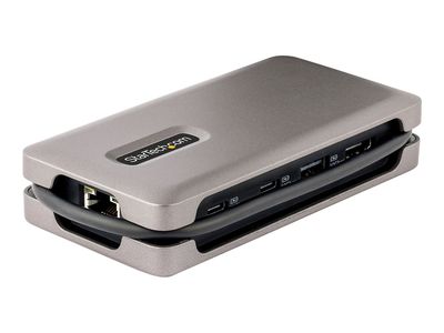 StarTech.com USB-C Multiport Adapter, 4K 60Hz HDMI 2.0b, HDR, USB 3.2 Gen 2 10Gbps Hub (2xUSB-C, 1xUSB-A), 100W PD Pass-Through, Mini Travel Dock, 12"/30cm Cable, Laptop Docking Station - docking station - USB-C 3.2 Gen 2 / Thunderbolt 3 / Thunderbolt 4 -_4