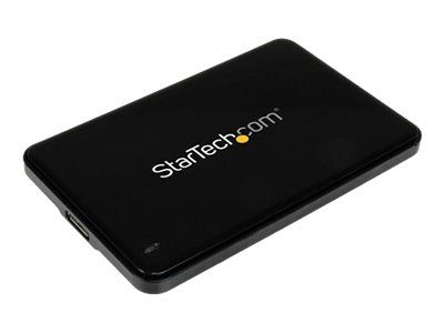 StarTech.com 2,5 USB 3.0 SATA Festplattengehäuse mit USAP für 7mm SATA III SSD HDD - 6,4cm Gehäuse für Solid State Disks - Schwarz - Speichergehäuse - SATA 6Gb/s - USB 3.0_1