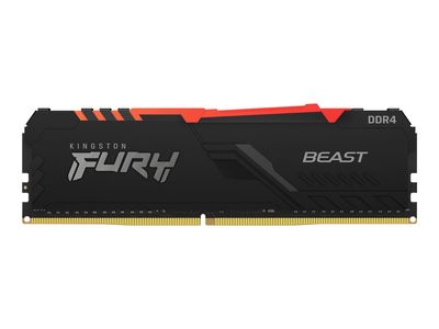 Kingston FURY Beast RGB - DDR4 - Kit - 64 GB: 4 x 16 GB - DIMM 288-PIN - 3200 MHz / PC4-25600 - ungepuffert_thumb