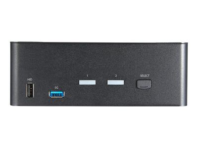StarTech.com 2-Port Dual Monitor HDMI KVM-Switch - 4K 60Hz UHD HDR - Desktop 4K HDMI 2.0 KVM-Switch mit 2-Port USB 3.0 Hub (5 Gbit/s) und 4x USB 2.0 HID, Audio - Hotkey-Switching - TAA (SV231DHU34K6) - KVM-/Audio-Switch - 2 Anschlüsse - TAA-konform_2